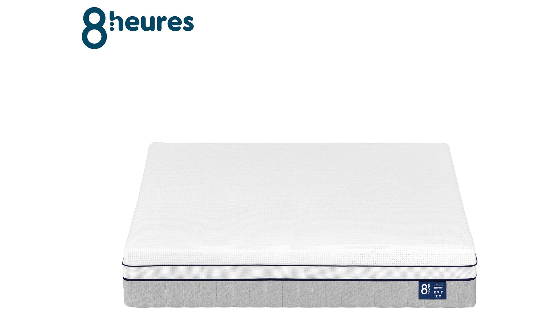 MATELAS RESSORTS + LATEX 160X200 CM 8 HEURES L'EMBLEMATIQUE