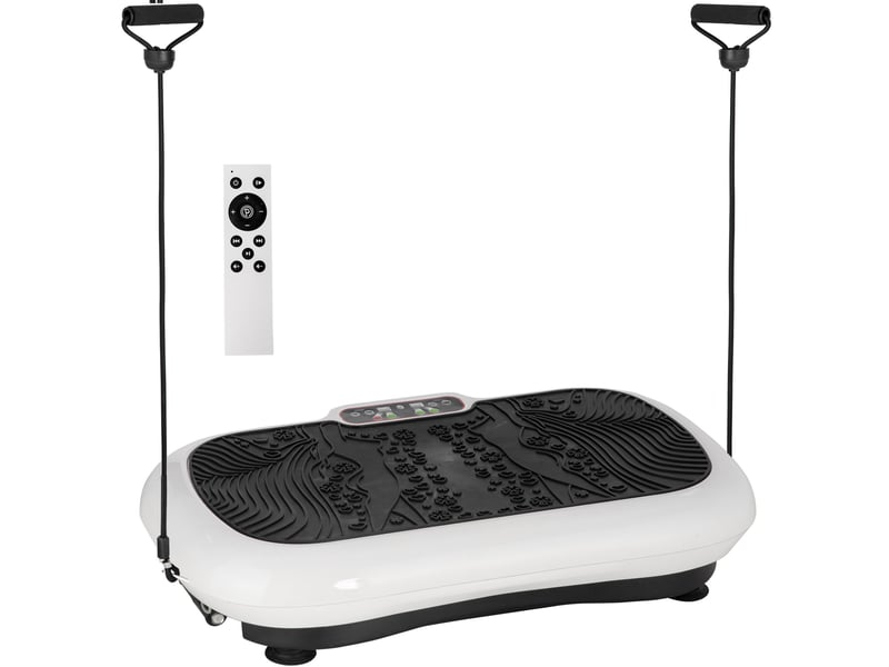  Plateforme vibrante 73x40x13 cm 99 niveaux 200 w blanche  - Conforama A