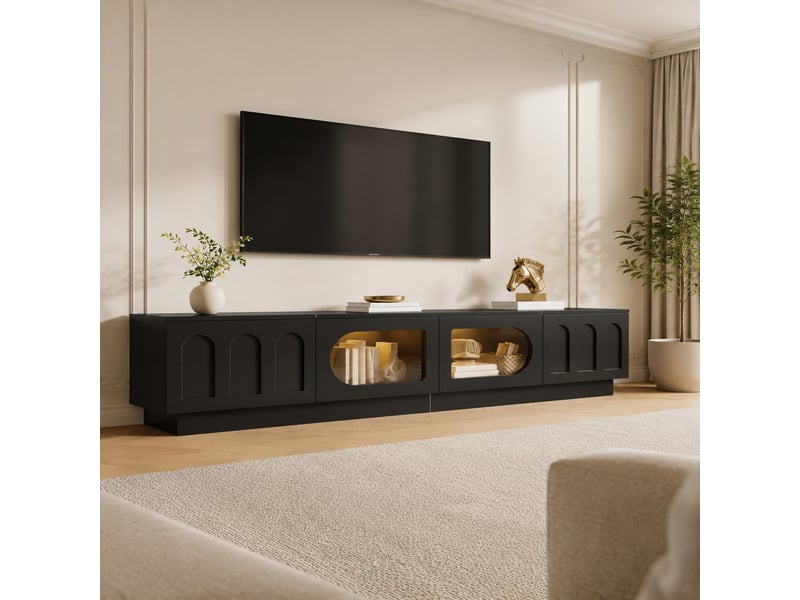  Lot de 6 chaises de salle à manger  en velours gris, pieds en chêne, dossier boutonné, style lounge  - Conforama B