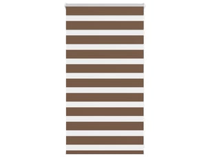 Store zèbre, store de fenêtre marron 75x100 cm largeur du tissu 70,9 cm polyester cf48727