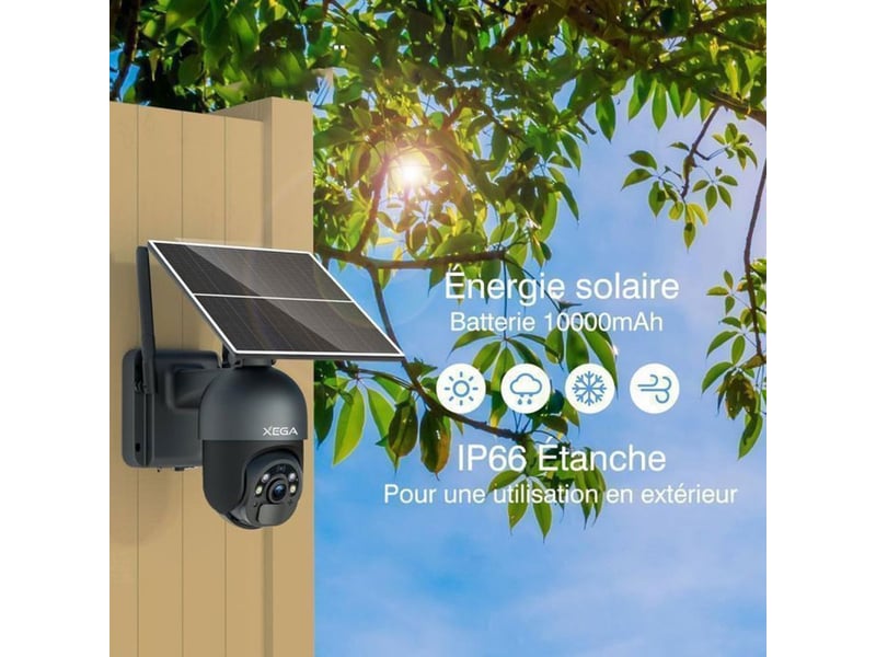  Caméra de sécurité extérieure 4g lte autonome 2k ptz solaire ip66 avec audio bidirectionnel et vision nuit 149519_AAAIY13934_6_DROPFR - Conforama C