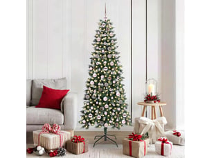 Sapin de noël artificiel, arbre de noël vert 180 cm pvc, plastique et acier shl9789