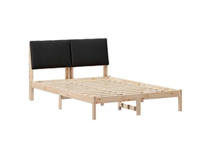 Lit 2 places 150x200 cm coloris marron