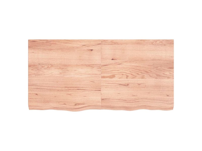 Comptoir de salle de bain, plan de travail marron 120x60x(2-6) cm bois traité cf65790 - Conforama D