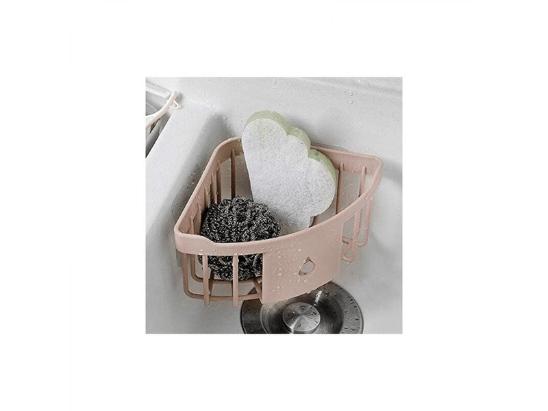  Cuisine salle de bain en plastique triangle de rangement organiser étagère de douche d'angle mural panier caddy avec ventouse vert  - Conforama D