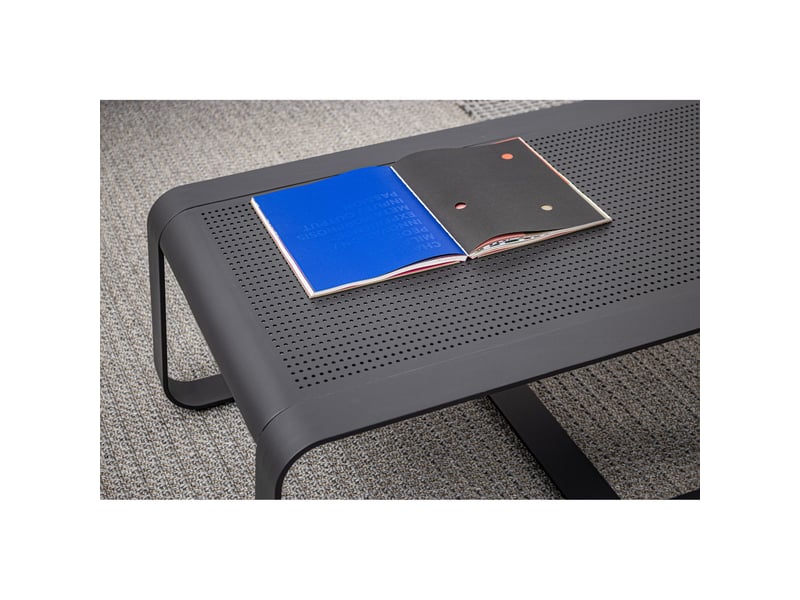  Table basse de jardin rectangulaire en métal l105 - etretat  - Conforama C