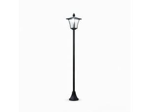 Lampadaire solaire extérieur led 40 lm 18 x 18 x 160 cm noir, style vintage