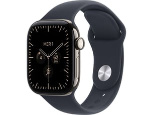 Montre connectee gps cellular 42mm titane naturel bande sport marine ml