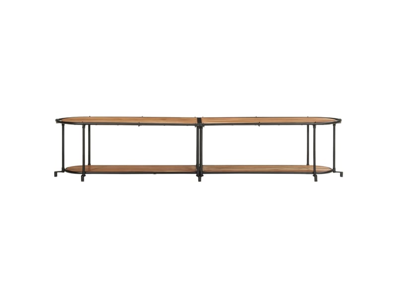  Meuble tv - banc tv - meuble de rangement 200x42x40 cm bois d'acacia massif  - Conforama D