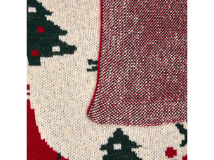 Plaid de noël tricot traditionnel 130 x 170 cm