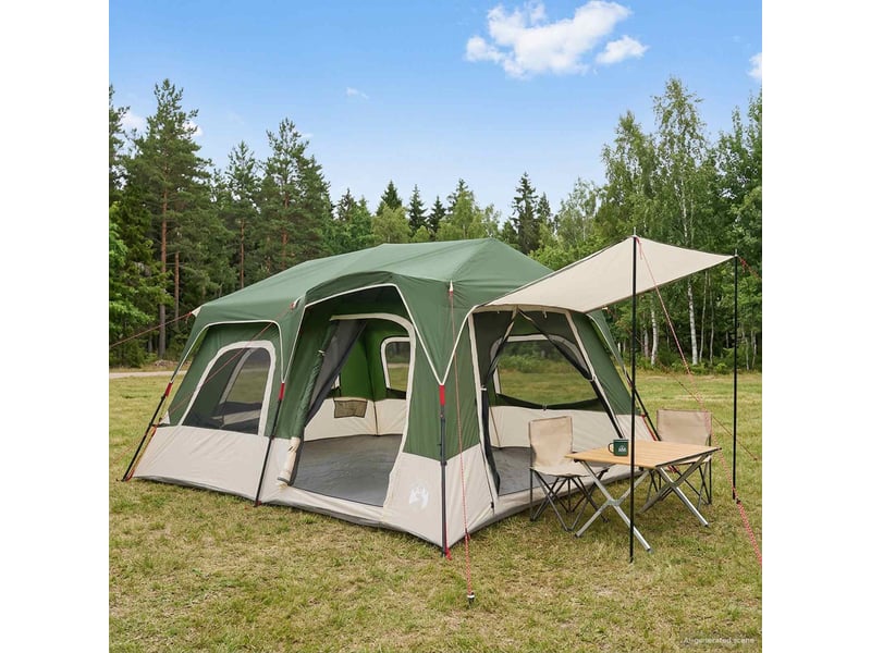 Tente instantanée, tente de camping 8 personne vert - Conforama B