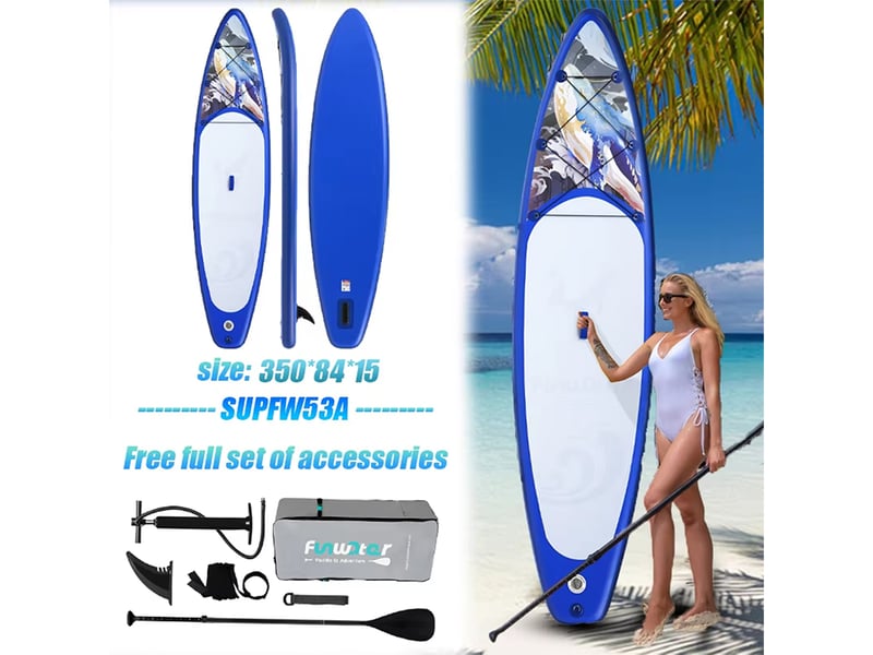 Planche de SUP Funwater SUPFW53A - 350x83x15cm 180kg - Conforama D