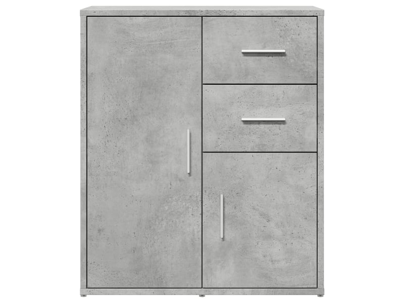  Buffets 2 pcs - bahut - meuble de rangement gris béton 60x31x70 cm bois d'ingénierie  - Conforama E
