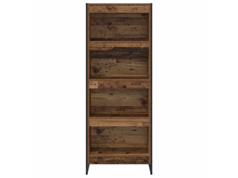  Bibliothèque, armoire à livres 60 x 30 x 155 cm bois d'ingénierie bois ancien  - Conforama E