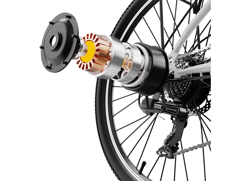 Vélo électrique vtt adulte 26 pouces moteur 500w batterie 48v 13.5ah autonomie 60km suspension freins à disque - Conforama D