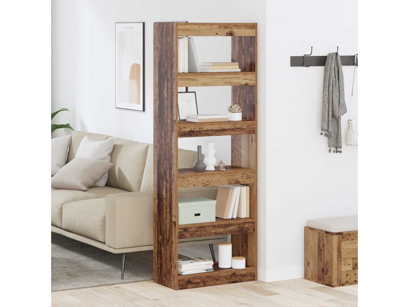  Bibliothèque 5 niveaux, armoire à livres 60 x 30 x 166 cm bois d'ingénierie shl3991  - Conforama B