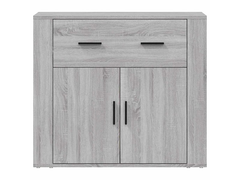  Buffet - bahut - meuble de rangement sonoma gris 80x33x70 cm bois d'ingénierie  - Conforama C