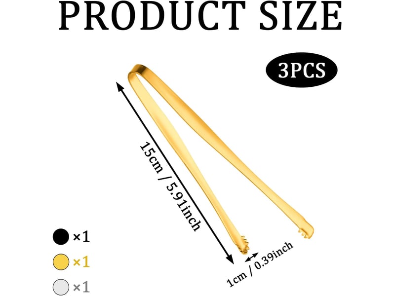  3 pièces 15cm pince à glaçons en acier inoxydable, multifonctionnel retrait des membranes et chalazas d'œufs, pour cuisine de boulangerie No Commercial reference - Conforama B