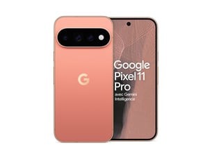 Smartphone 5g 6,3 oled 120 hz 256 go double sim pixel 11 pro rose pêche