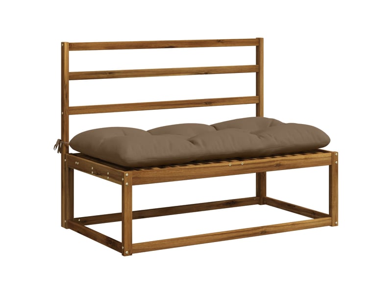  Coussin de banc, coussin d'assise, coussin de canapé vianen 100 % polyester taupe 100 x 60 x 12 cm cf53994  - Conforama C