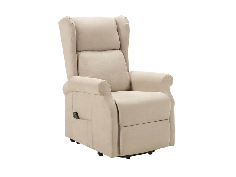  Fauteuil releveur relax électrique tissu waterproof ivoire - alcanti ALCANTI - Conforama C