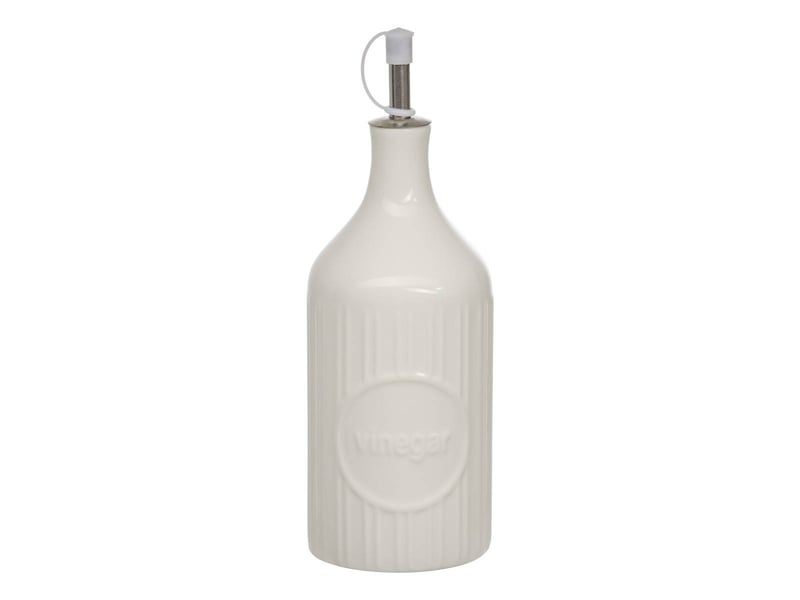 Bouteille condiment grès blanc 0,5l CERA - Conforama B