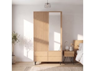 Armoire     <strong></strong> <strong></strong> coloris naturel largeur 45 cm