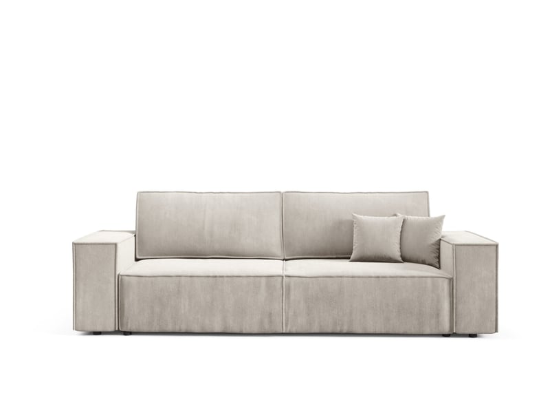 Canapé convertible mille mini creme - Conforama A