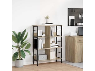 Étagère 6 niveaux, étagère de rangement 82 x 32 x 112 cm bois d'ingénierie shl9213