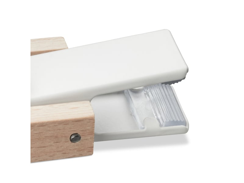  Lot de 5 cintres à pince moderne pour vêtements 19 x 6 x 3 cm en métal blanc 13_0013021  - Conforama E