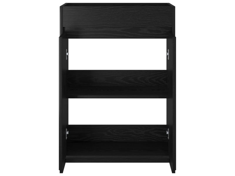  Meuble sous lavabo de salle de bain, commode chêne noir shl579  - Conforama D