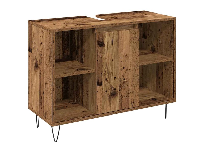 Ensemble de mobilier de salle de bain 3 pc bois ancien cf64256 - Conforama D