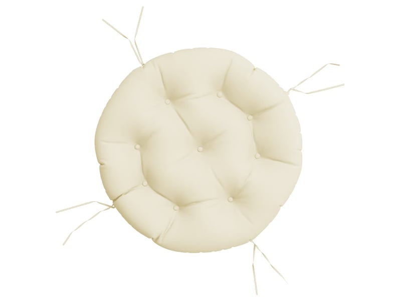  Coussin rond, coussin d'assise crème ø 60 x11 cm tissu oxford cf56611  - Conforama A