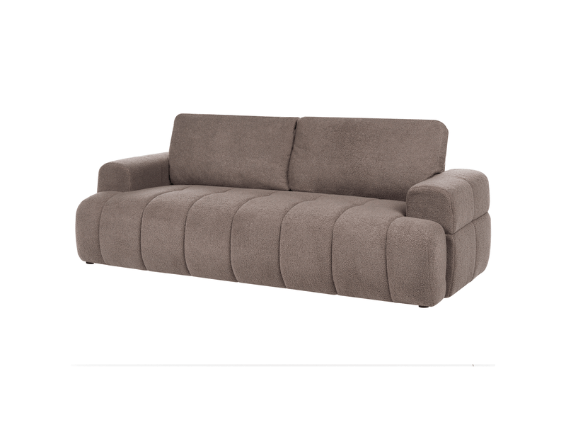  Canapé 3 places narilla bouclé taupe  - Conforama E