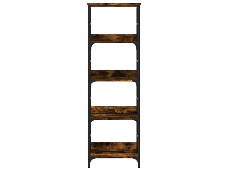  Bibliothèque, étagère de rangement chêne fumé 50x33x153 cm bois d'ingénierie  - Conforama D