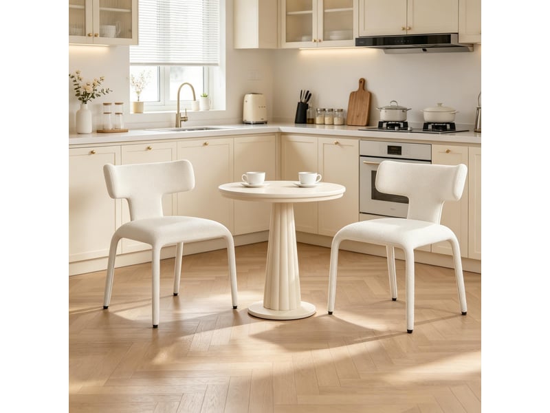 Chaises élégance lot de 2, dossier courbé, bureau, salon, cuisine et sièges inclinables modernes - Conforama D