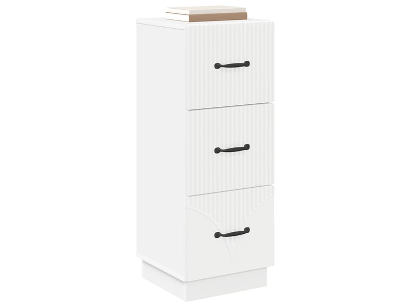 Armoire à tiroirs, rangement bureau blanc 33 x 34,5 x 87 cm bois d'ingénierie shl9617 - Conforama C
