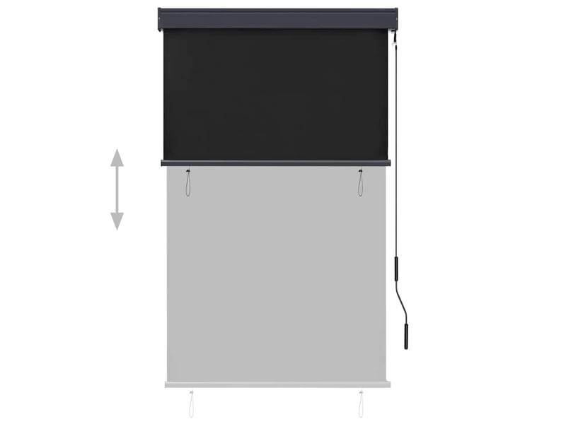  Store enrouleur, store roulant d'extérieur 100 x 250 cm anthracite cf47287  - Conforama C
