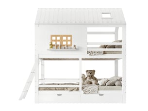 Lit superposé 90x200 cm <strong>OKWISH</strong>  <strong></strong> coloris bicolore