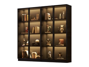 Vitrine coloris noir  <strong>HNCBB</strong> <strong></strong> - 160 cmx160 cm