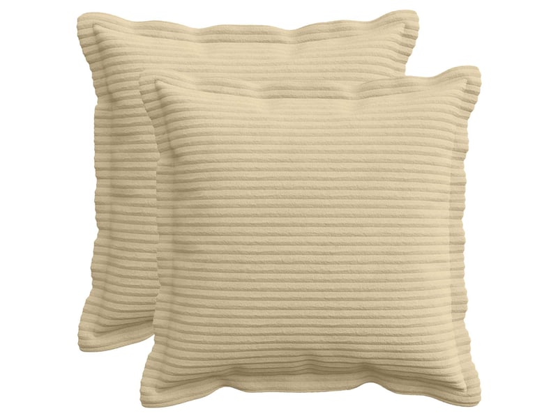  Lot de 2 housses de coussin houten gris vert clair 40 x 40 cm cf49323  - Conforama B
