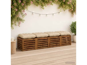 Lot de 4 coussins de siège, coussins d'assise vianen 100 % polyester crème cf60830