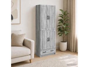 Buffet - ensemble de meubles 2 pc sonoma gris bois d'ingénierie