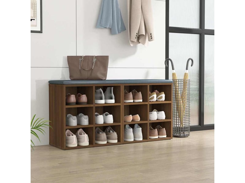  Armoires à chaussures 2 pcs, meuble à chaussures chêne marron 52,5x30x50 cm  - Conforama C