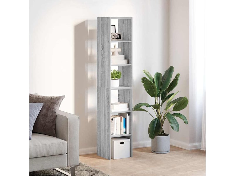 Bibliothèques 2 pcs empilable sonoma gris bois d'ingénierie - Conforama C