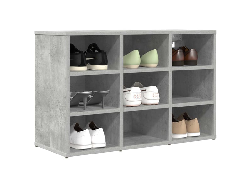  Meuble à chaussure, cabinet à chaussures 77,5x30x51 cm bois d'ingénierie shl227  - Conforama C