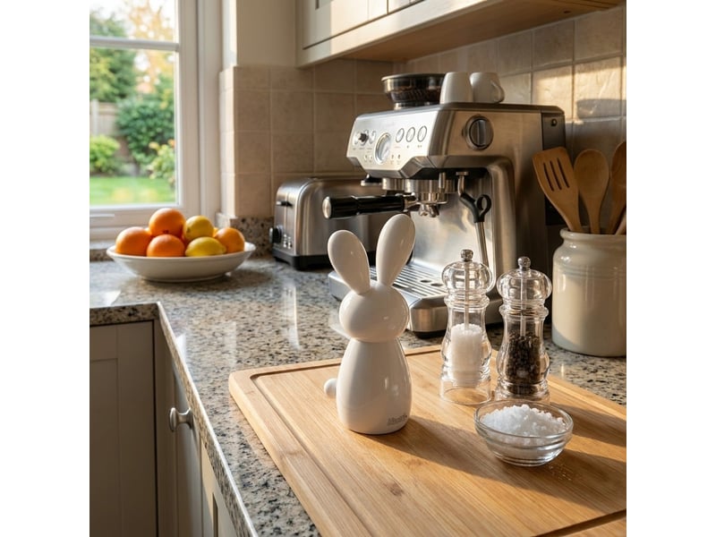  Moulin à épices de cuisine en hêtre laqué bunny  - Conforama B