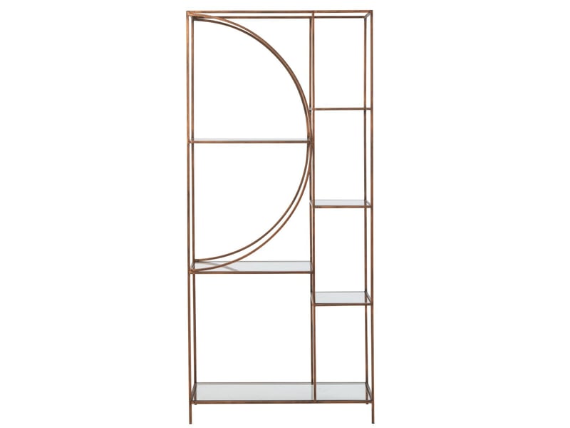  Étagère design en métal dorian 200cm bronze  - Conforama C