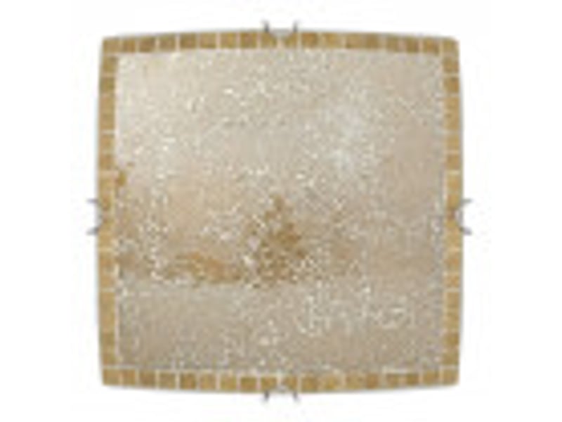  Fabrilamp tenor plafonnier carré mosaïque 3 x e27, verre ambré, 40 x 40 cm 177594143 - Conforama B