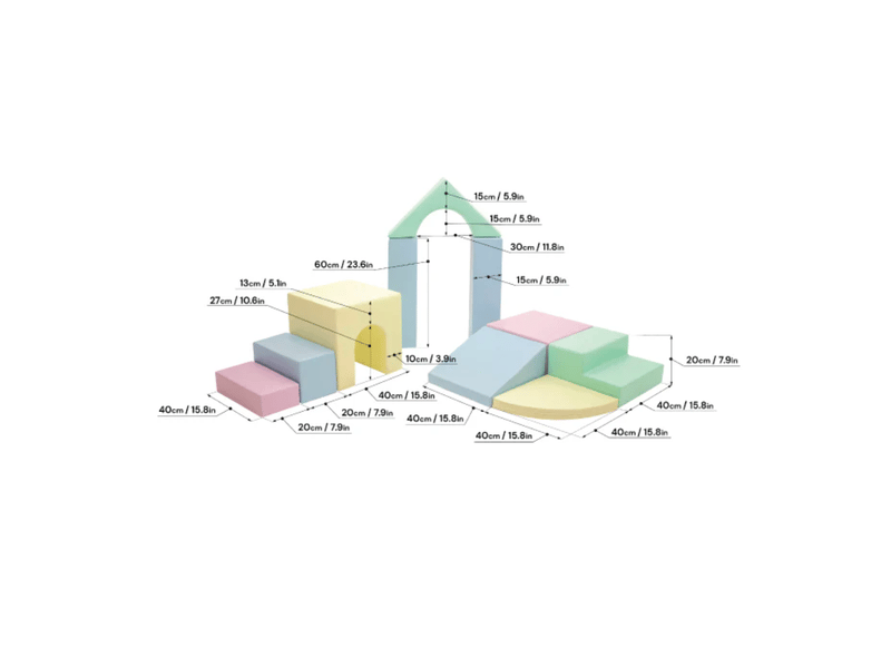  Ensemble blocs créatif marron beige SET_21_12 - Conforama D